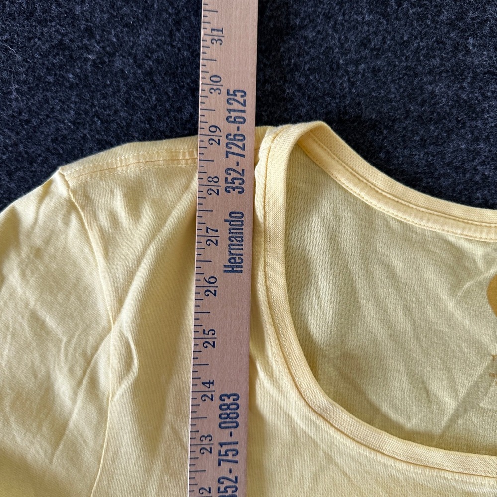 Life is Good Every Day Is Saturday Yellow Crusher Tee XXL Womens Graphic T-Shirt - Picture 4 of 5